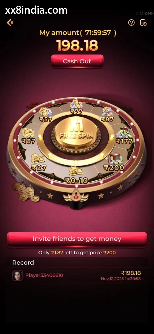 XX8 mobile screenshot 1 for XX8 Bonus and Rewards Screenshots